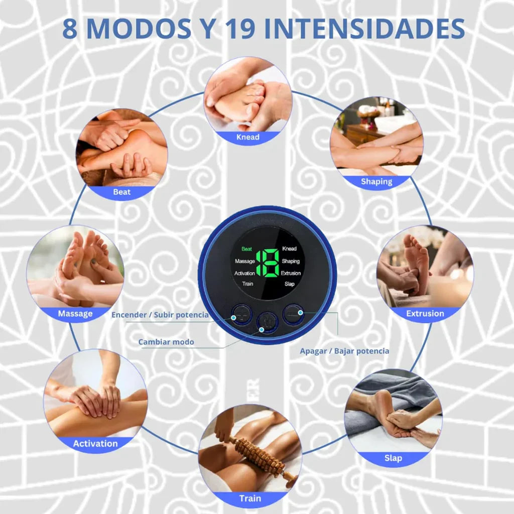 Masajeador de Pies Eléctrico EMS - Alivio Total con Estimulación Eléctrica Muscular